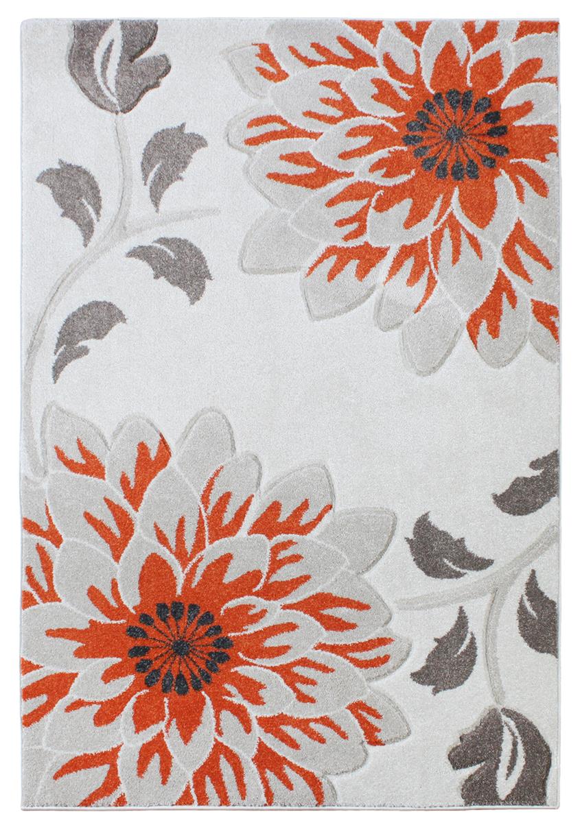 Passion Floral Orange / Grey / Cream Rugs - Martin Phillips ... - Passion Floral Orange / Grey / Cream Rugs. â€œ